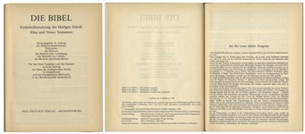 Pope John Paul II Signed German Bible -- Signed During His Historic Trip to Germany in 1980